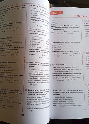 Beden AYT Tarih Soru Bankası Kitabı Karekök yayınları