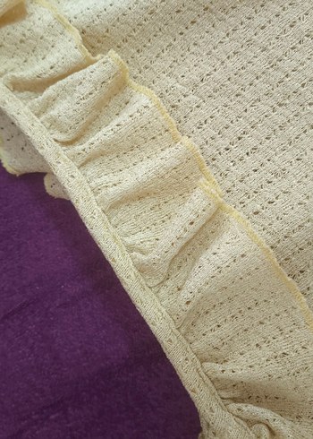 Sarı Fırfırlı crop - Görsel 3