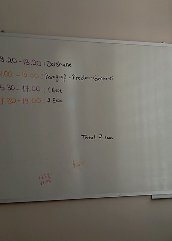 90x120 Beyaz Yazı Tahtası - Görsel 2