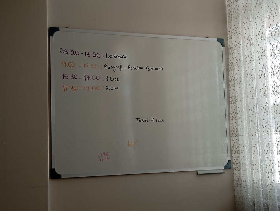 90x120 Beyaz Yazı Tahtası - Görsel 2