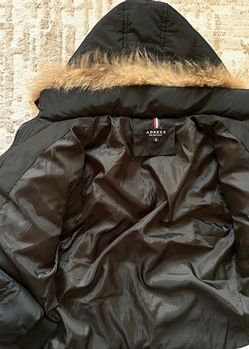 Kürk Detaylı Siyah Kadın Kışlık Mont - Görsel 2