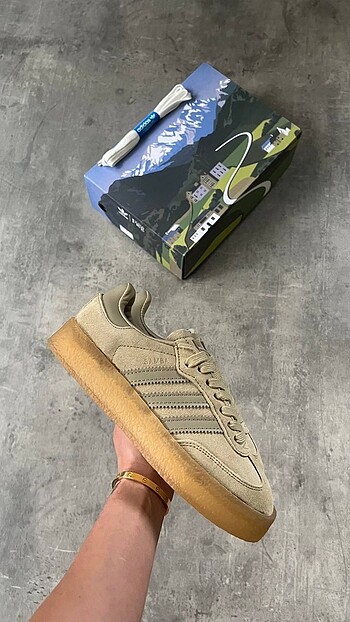 Adidas Samba x Clarks Beige