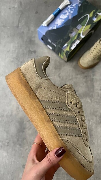 Adidas Samba x Clarks Beige