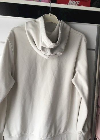 Mavi Beyaz Kapüşonlu Kadın Sweatshirt