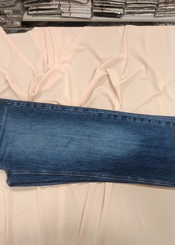 Zara Kadın Mavi Denim Midi Boy Kot Pantolon