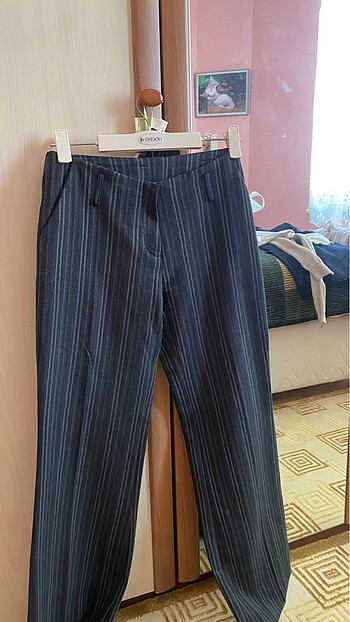 Diğer Çizgili kumaş pantolon