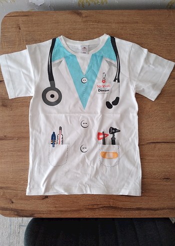 Kısa Kollu Doktor Temalı Hastane Kıyafeti - Görsel 4