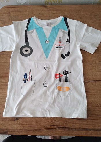 Kısa Kollu Doktor Temalı Hastane Kıyafeti - Görsel 5