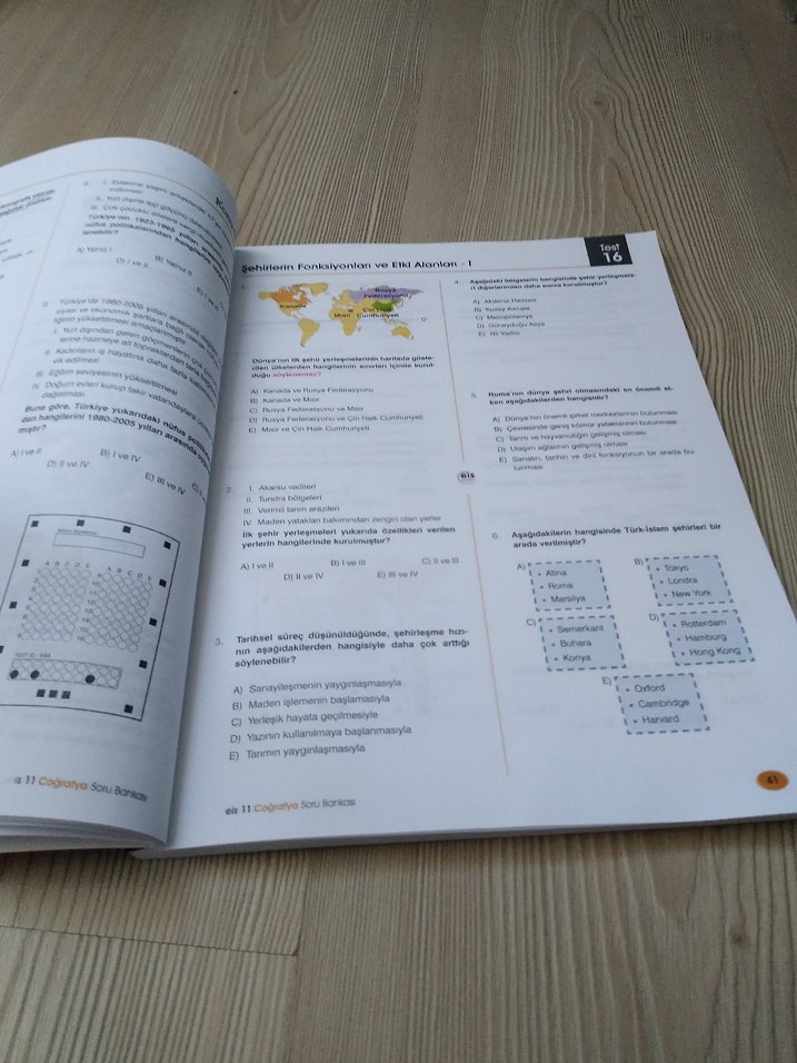 11. Sınıf Coğrafya Soru Bankası - Görsel 2
