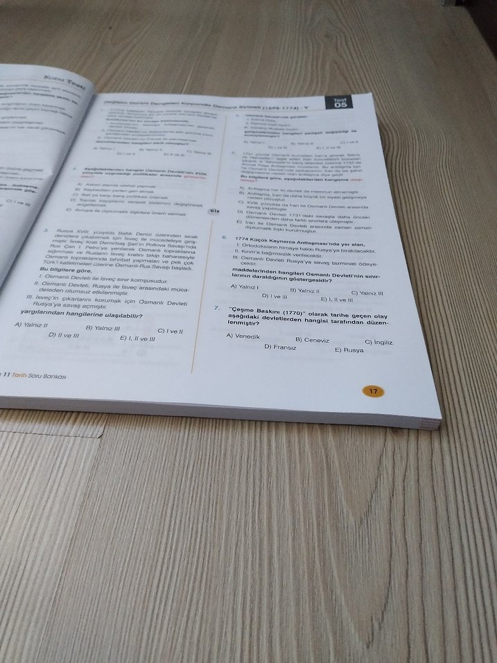 11. Sınıf Tarih Soru Bankası - EIS - Görsel 3