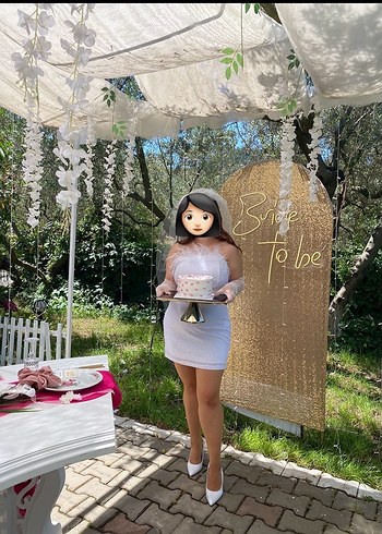 Trendyol & Milla Pembe Straplez Mini Bohem Parti Elbisesi