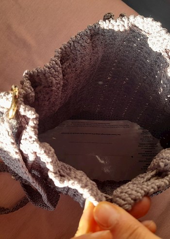 mor Örgü Kadın Çanta - Görsel 6