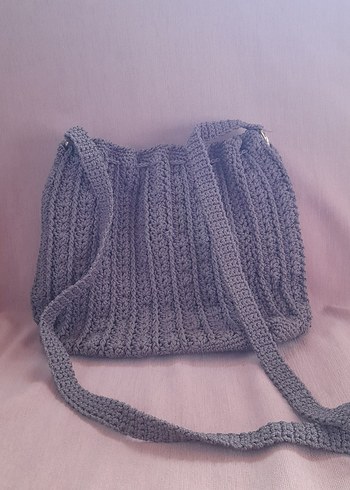 mor Örgü Kadın Çanta - Görsel 2