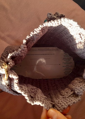 mor Örgü Kadın Çanta - Görsel 5