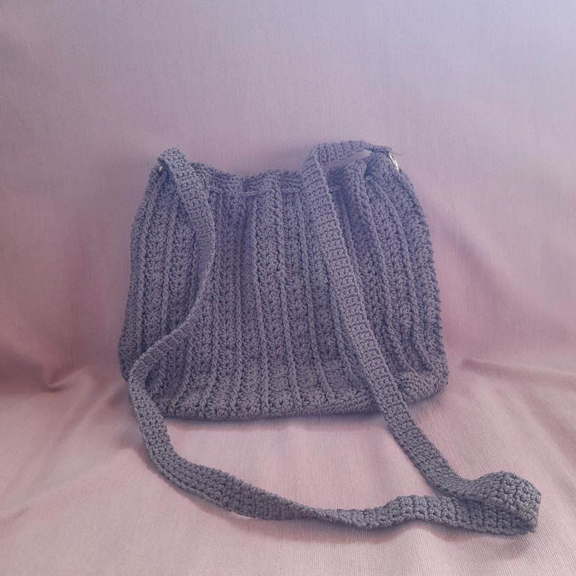 mor Örgü Kadın Çanta - Görsel 2