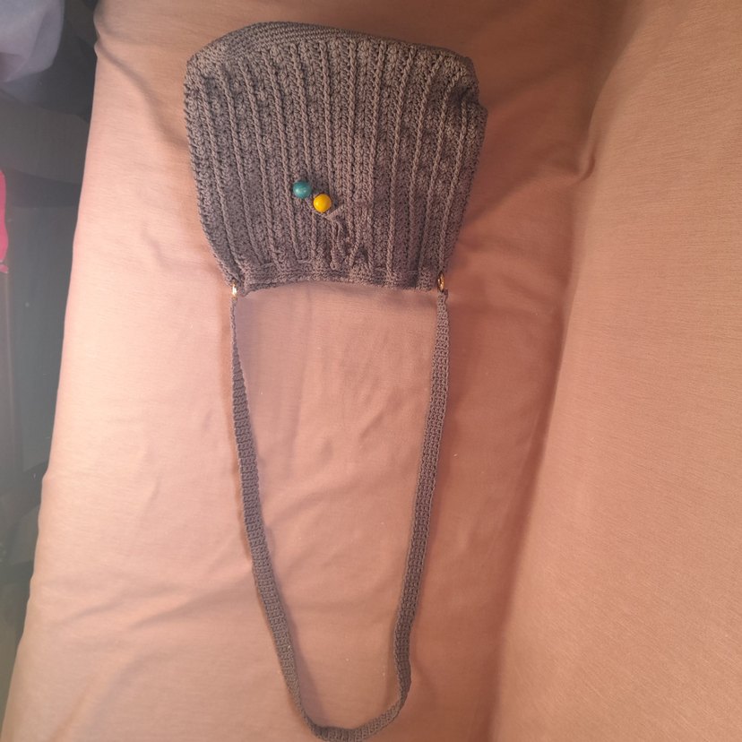 mor Örgü Kadın Çanta - Görsel 4