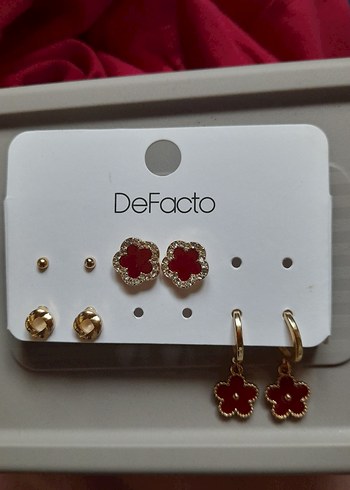 Defacto Kirmizi Siradan Mini Kupe Seti