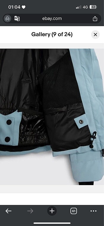 xl Beden zara kayak montu