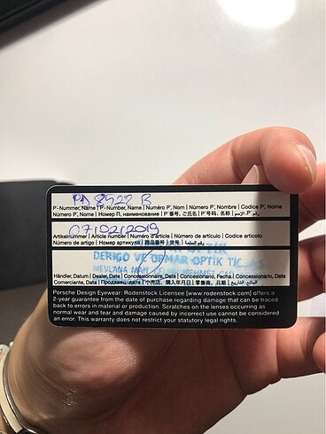 Beden siyah Renk Porsche orijinal garantili gözlük