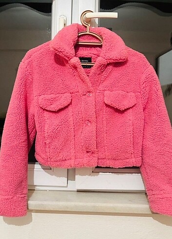 Orjinal Bershka Kadın Peluş Kürk