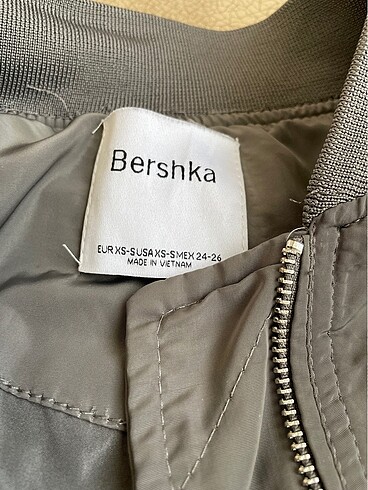 s Beden gri Renk Bershka bomber ceket