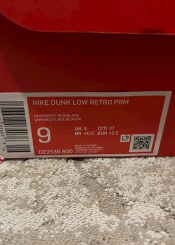 Nike Retro red dunk 42,5 no - Görsel 4