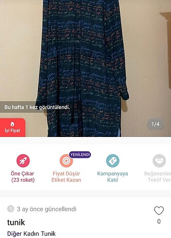 Diğer 2 tane Tunik