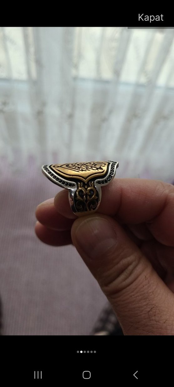 925 ayar Erkek gümüş zihgir yüzük - Görsel 5