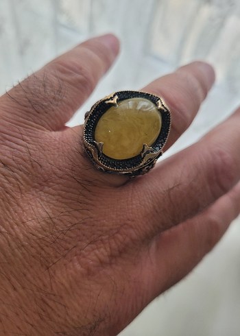 925 ayar Erkek gümüş yüzük - Görsel 2