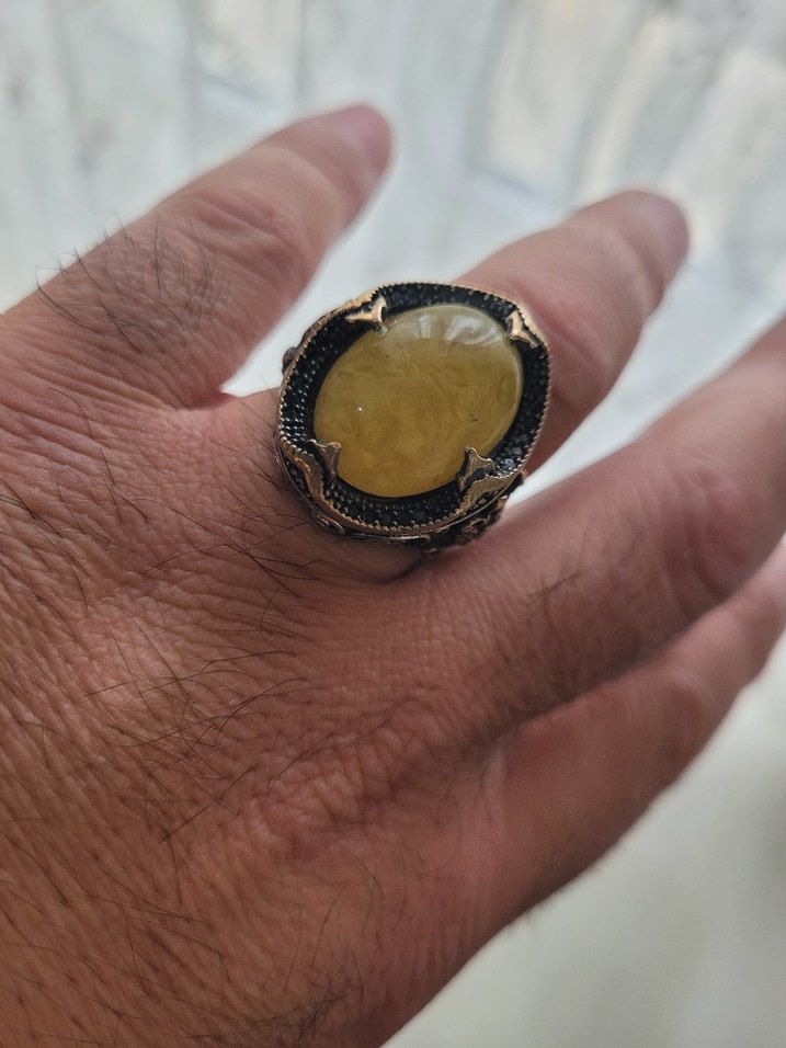 925 ayar Erkek gümüş yüzük - Görsel 2