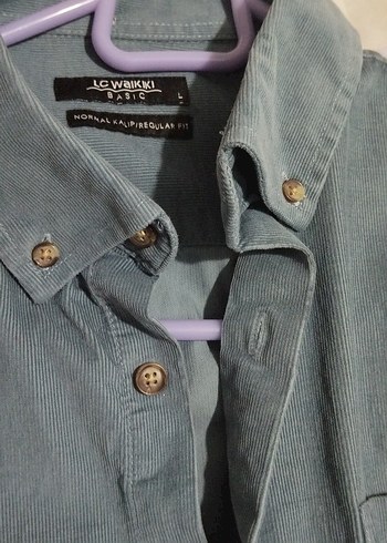 petrol mavisi Erkek Keten Gömlek Düğmeli Uzun Kollu - Görsel 4