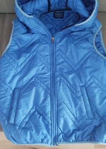 Seyahat Stilinde Erkek Çocuk Mavi Fermuarlı Yelek - Görsel 2