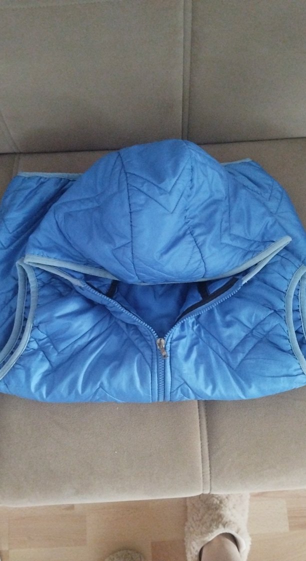 Seyahat Stilinde Erkek Çocuk Mavi Fermuarlı Yelek - Görsel 3