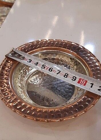 Beden Bakır üçlü tabak