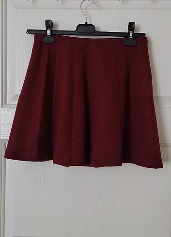 Bordo kloş etek 