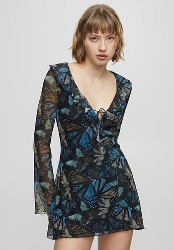 Pull and bear kısa elbise