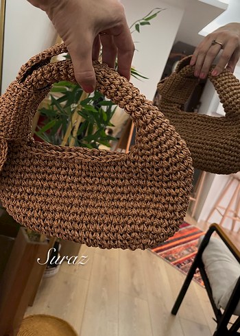 Beden Hasır Mini Bag El Çantası