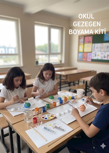 Beyaz Boyanabilir 3D Gezegen Seti - Görsel 4