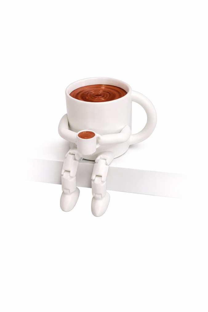 OTURAN FİGÜRLÜ KUPA DEKORU - Görsel 2