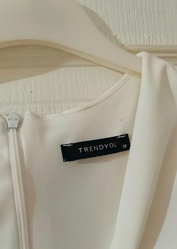 Beyaz Midi Modern Klasik Kadın Elbise - Görsel 2