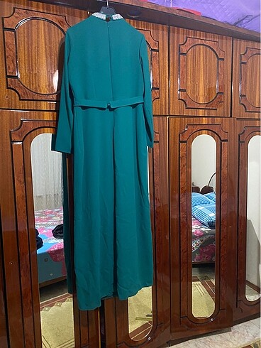 44 Beden yeşil Renk Kadın şık elbise