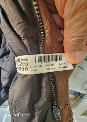 Düğmeli Kahverengi Deri Erkek Ceket - Görsel 6