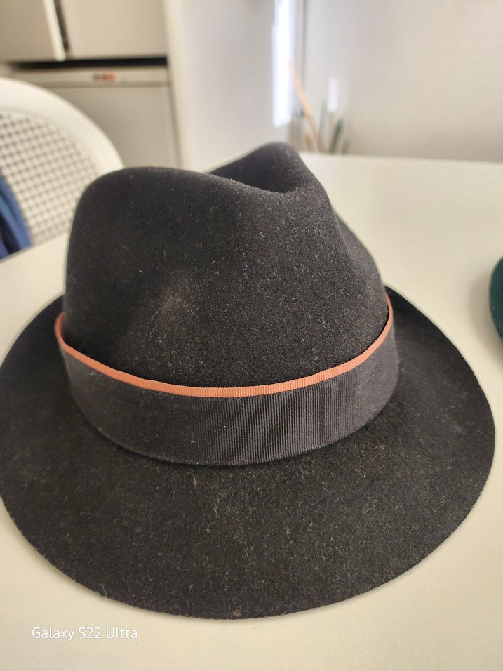 Koyu Yeşil unisex Yün Fötr Şapka ve özel dikim kasket. - Görsel 2