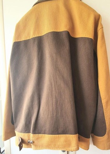 Kahverengi Baskılı Pamuklu Erkek Ceket - Görsel 3