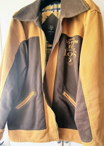 Kahverengi Baskılı Pamuklu Erkek Ceket - Görsel 2