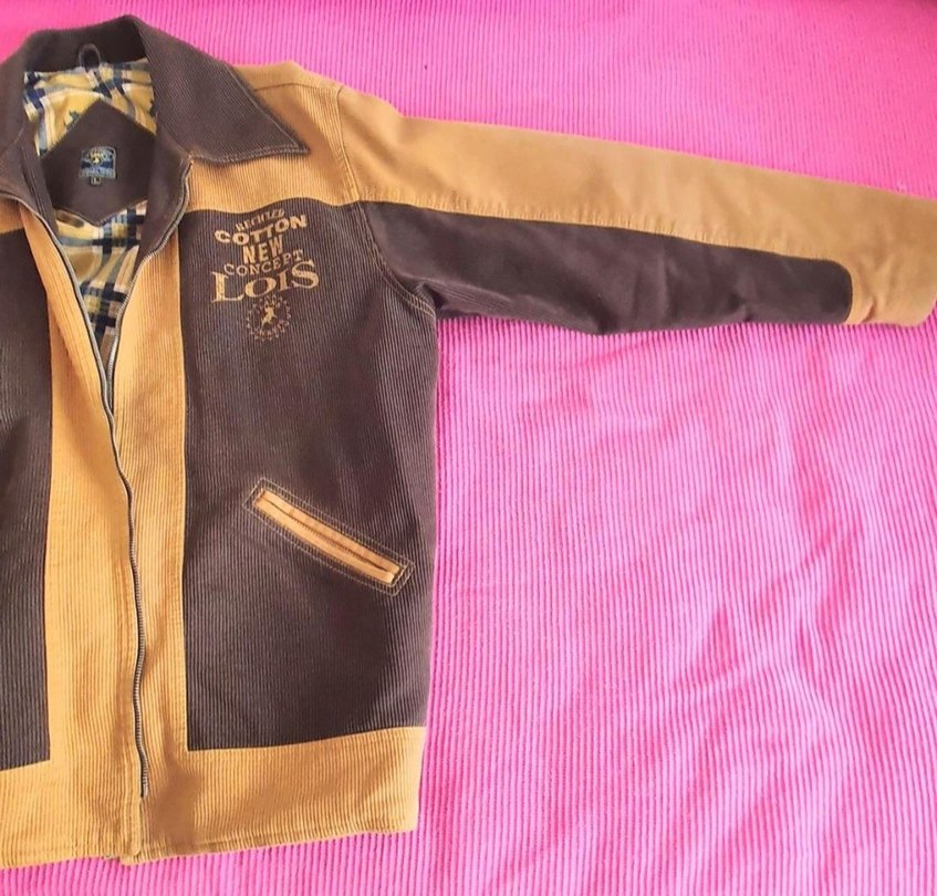 Kahverengi Baskılı Pamuklu Erkek Ceket - Görsel 5