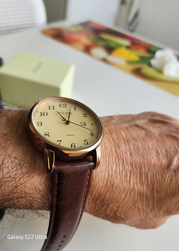 Bej Vintage Erkek Kol Saati - Görsel 2