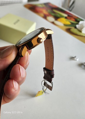 Bej Vintage Erkek Kol Saati - Görsel 4