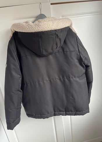 Siyah Kürklü Erkek Midi Mont - Görsel 5