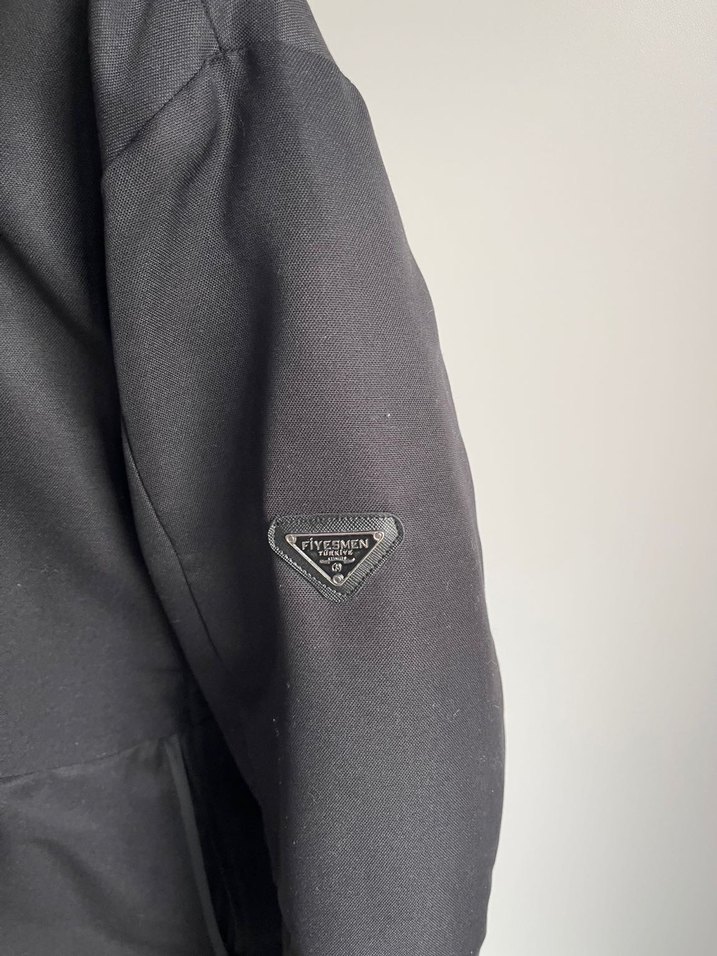 Siyah Kürklü Erkek Midi Mont - Görsel 2